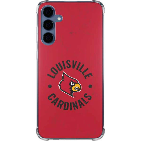University of Louisville Cardinals Faded Galaxy S24 Clear Case