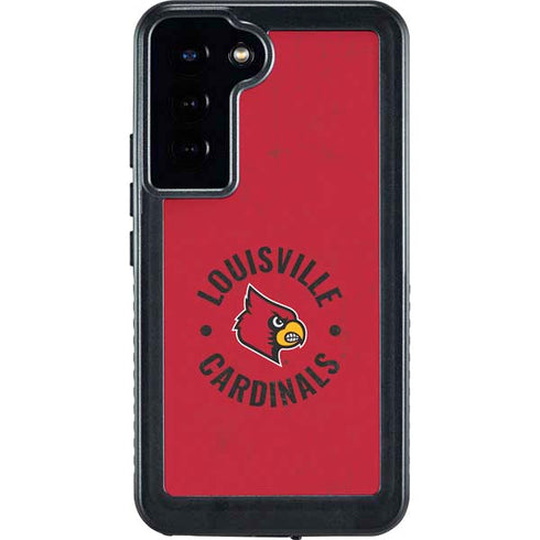 University of Louisville Cardinals Faded Galaxy S24 Plus Waterproof Case