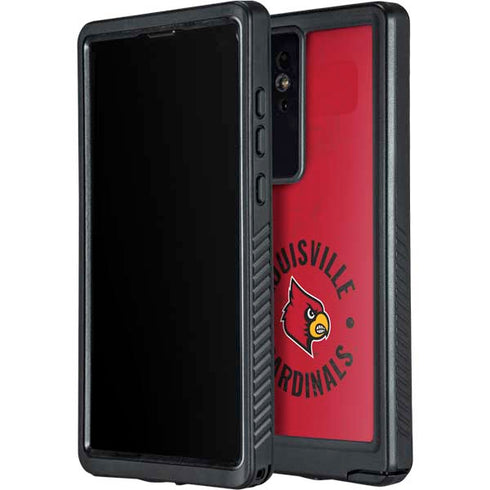 University of Louisville Cardinals Faded Galaxy S24 Ultra Waterproof Case