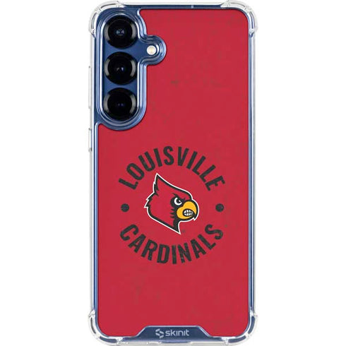 University of Louisville Cardinals Faded Galaxy S25 Plus Clear Case
