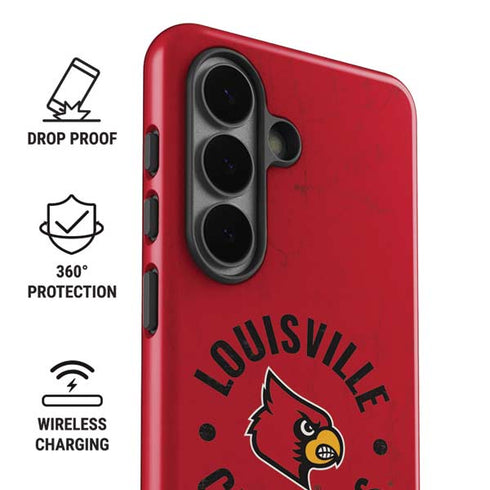 University of Louisville Cardinals Faded Galaxy S26 Plus Impact Case