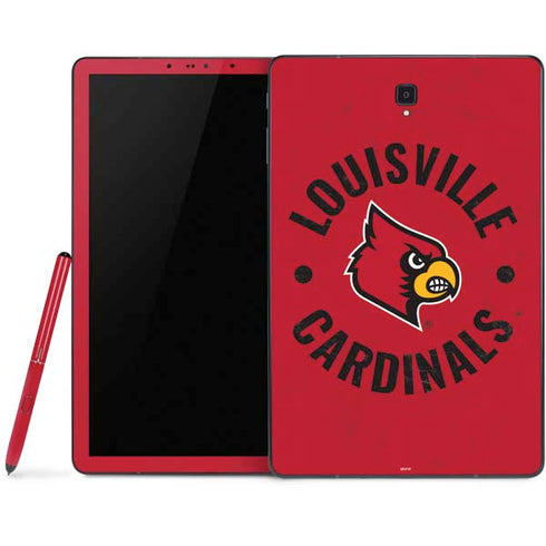 University of Louisville Cardinals Faded Samsung Galaxy Tab Skin
