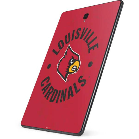 University of Louisville Cardinals Faded Samsung Galaxy Tab Skin