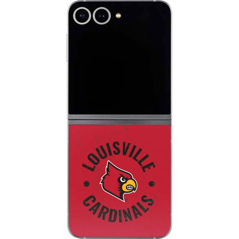 University of Louisville Cardinals Faded Galaxy Z Flip6 Skin