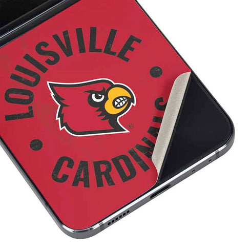 University of Louisville Cardinals Faded Galaxy Z Flip5 5G Skin