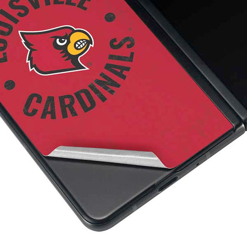 University of Louisville Cardinals Faded Galaxy Z Fold3 5G Skin