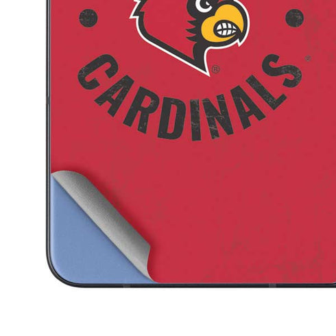 University of Louisville Cardinals Faded Galaxy Z Fold5 5G Skin