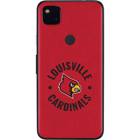 University of Louisville Cardinals Faded Google Pixel 4a Skin