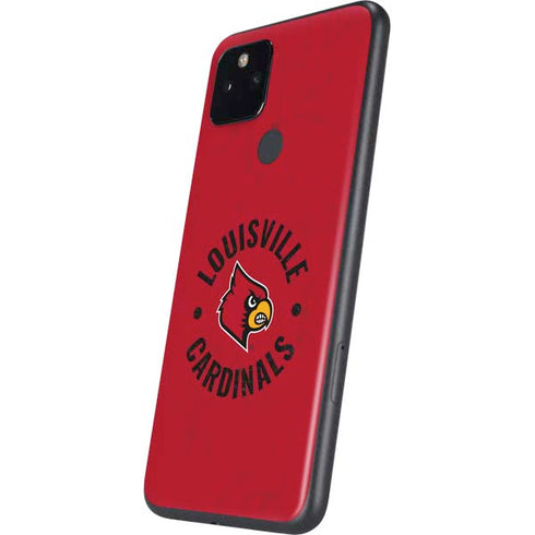 University of Louisville Cardinals Faded Google Pixel 5a Skin