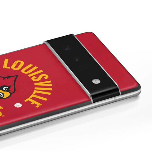University of Louisville Cardinals Faded Google Pixel 6 Pro Skin