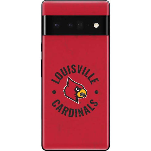 University of Louisville Cardinals Faded Google Pixel 6 Pro Skin