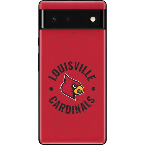 University of Louisville Cardinals Faded Google Pixel 6 Skin