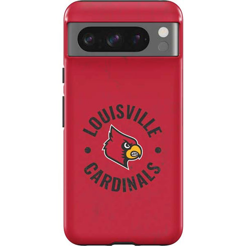 University of Louisville Cardinals Faded Google Pixel 8 Pro Impact Case