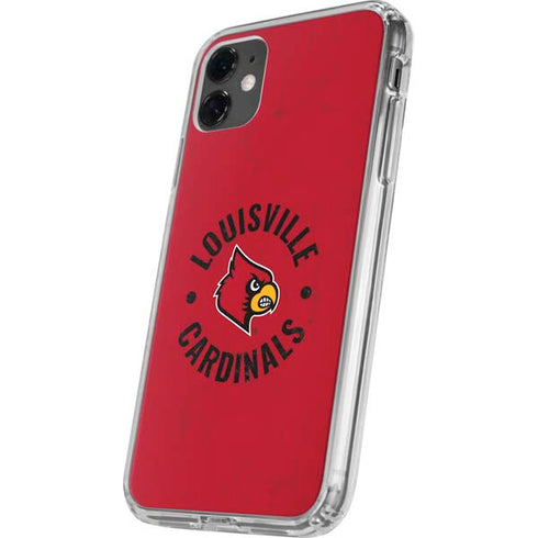 University of Louisville Cardinals Faded iPhone 11 Clear Case