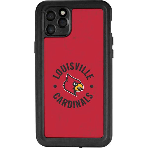 University of Louisville Cardinals Faded iPhone 11 Pro Max Waterproof Case