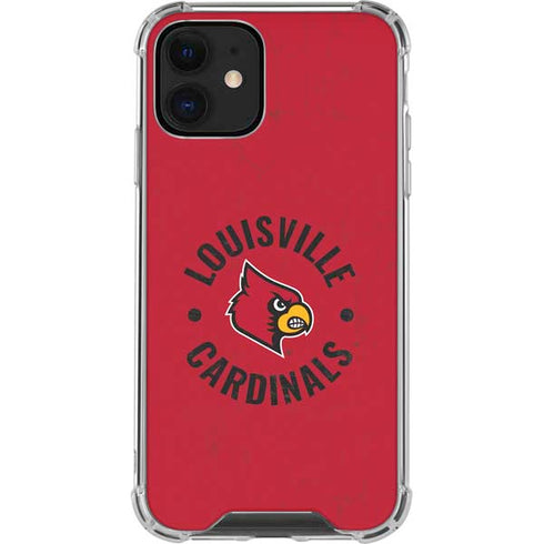 University of Louisville Cardinals Faded iPhone 12 Mini Clear Case