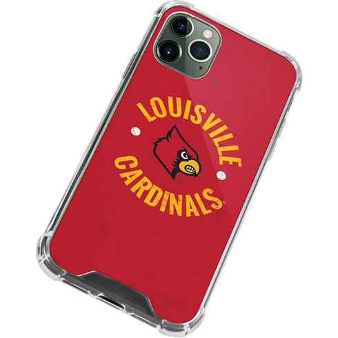 University of Louisville Cardinals Faded iPhone 12 Pro Max Clear Case