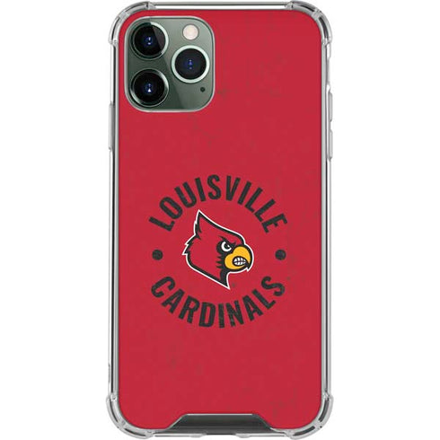 University of Louisville Cardinals Faded iPhone 12 Pro Max Clear Case