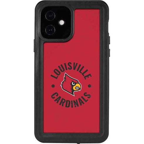 University of Louisville Cardinals Faded iPhone 12 Waterproof Case
