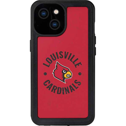 University of Louisville Cardinals Faded iPhone 13 Mini Waterproof Case