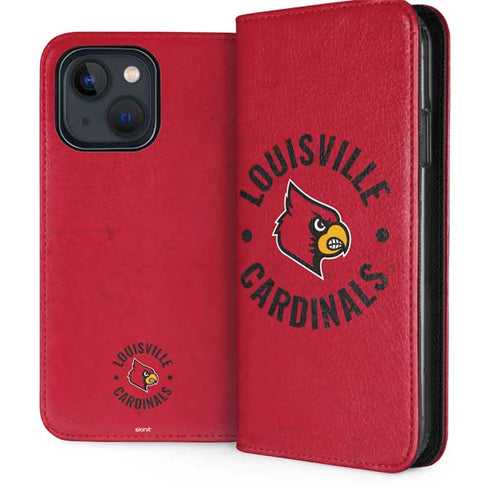 University of Louisville Cardinals Faded iPhone 14 Folio Case