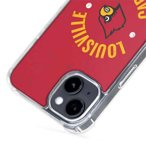 University of Louisville Cardinals Faded iPhone 14 MagSafe Case