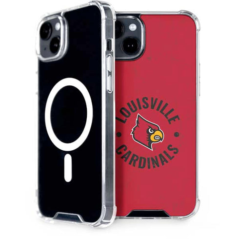 University of Louisville Cardinals Faded iPhone 14 MagSafe Case