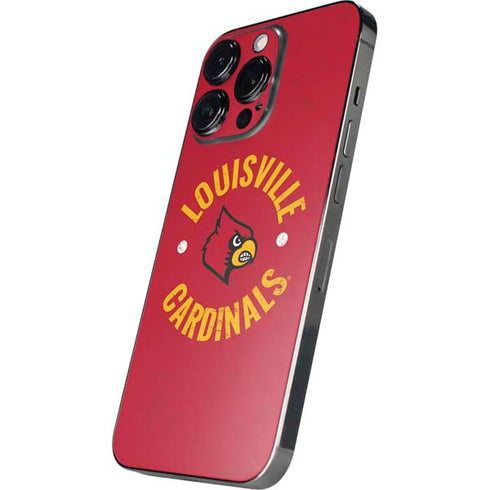 University of Louisville Cardinals Faded iPhone 14 Pro Skin