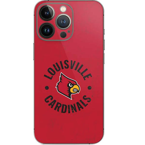 University of Louisville Cardinals Faded iPhone 14 Pro Skin