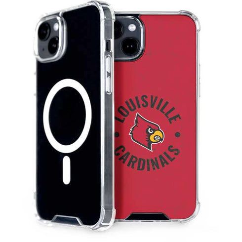 University of Louisville Cardinals Faded iPhone 15 Plus MagSafe Case