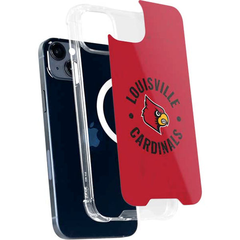 University of Louisville Cardinals Faded iPhone 15 Plus MagSafe Case