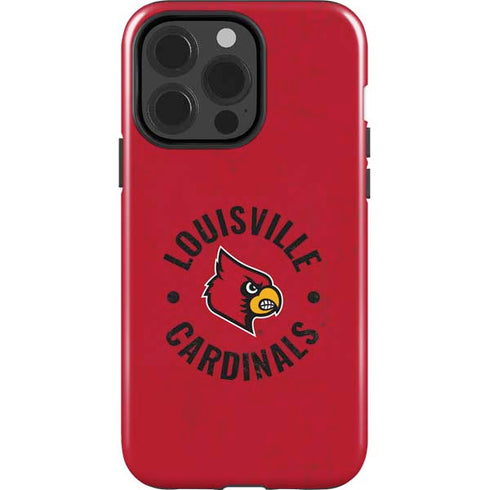 University of Louisville Cardinals Faded iPhone 15 Pro Impact Case