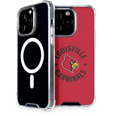 University of Louisville Cardinals Faded iPhone 15 Pro MagSafe Case