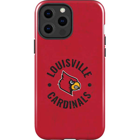 University of Louisville Cardinals Faded iPhone 15 Pro Max Impact Case