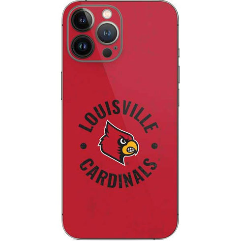 University of Louisville Cardinals Faded iPhone 15 Pro Max Skin