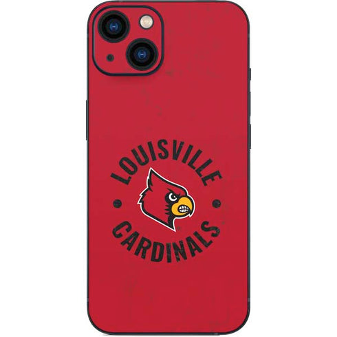 University of Louisville Cardinals Faded iPhone 15 Skin