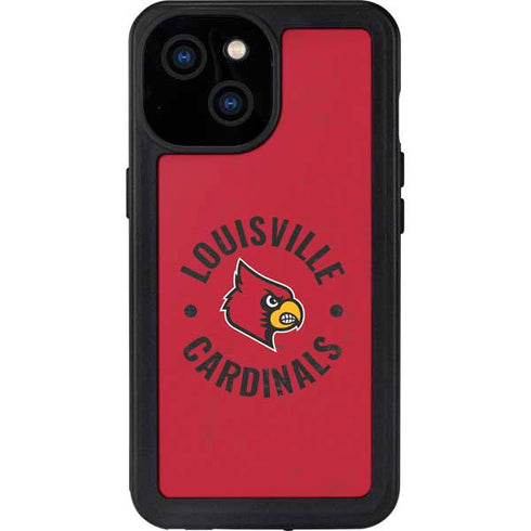 University of Louisville Cardinals Faded iPhone 15 Waterproof Case