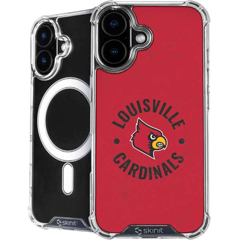 University of Louisville Cardinals Faded iPhone 16 MagSafe Case
