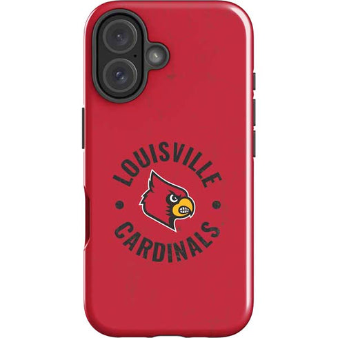 University of Louisville Cardinals Faded iPhone 16 Plus Impact Case
