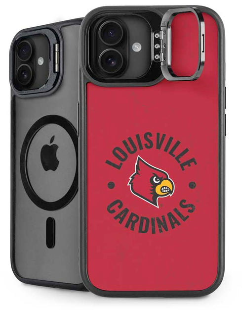 University of Louisville Cardinals Faded iPhone 16 Plus Kickstand Case