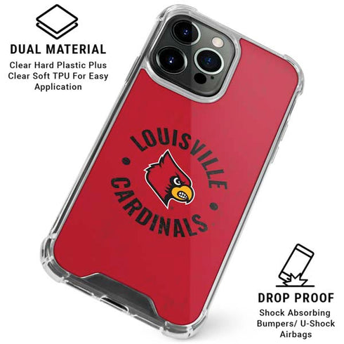 University of Louisville Cardinals Faded iPhone 16 Pro Clear Case