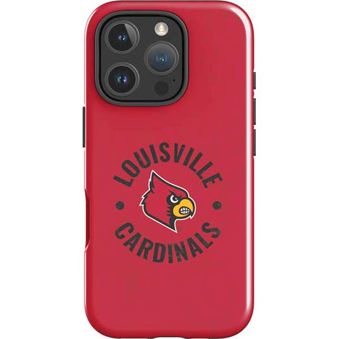 University of Louisville Cardinals Faded iPhone 16 Pro Max Impact Case