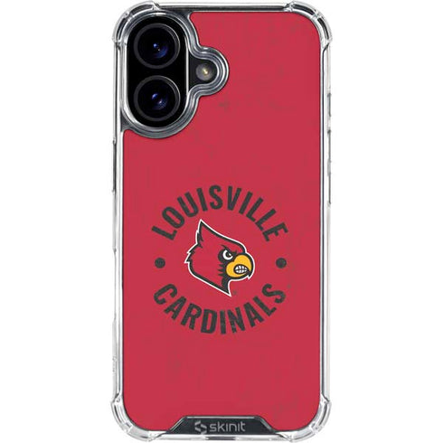 University of Louisville Cardinals Faded iPhone 17 Clear Case