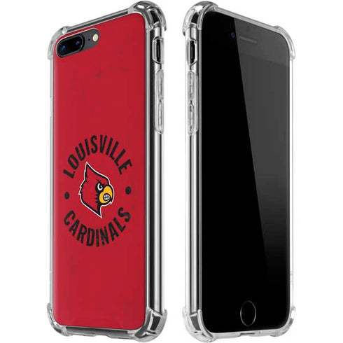University of Louisville Cardinals Faded iPhone 7/8 Plus Clear Case