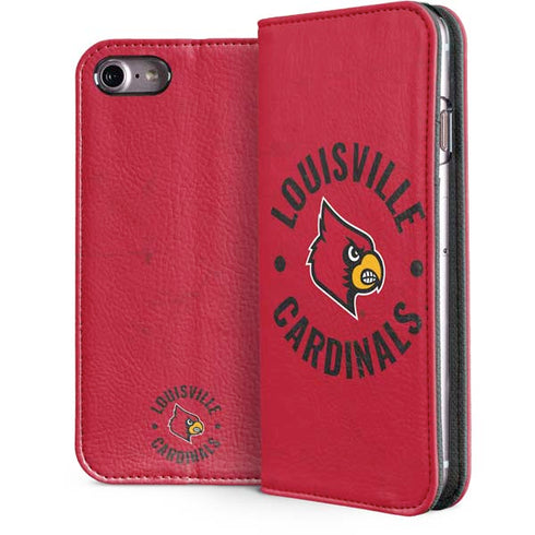 University of Louisville Cardinals Faded iPhone 7 Folio Case