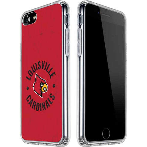 University of Louisville Cardinals Faded iPhone SE (2nd & 3rd Gen) Clear Case