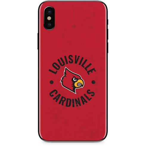 University of Louisville Cardinals Faded iPhone X Skin