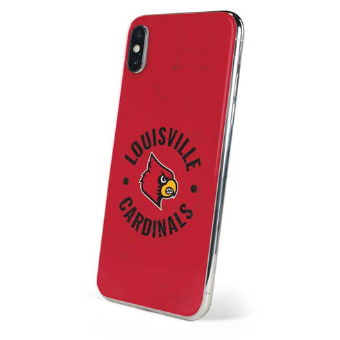 University of Louisville Cardinals Faded iPhone X Skin