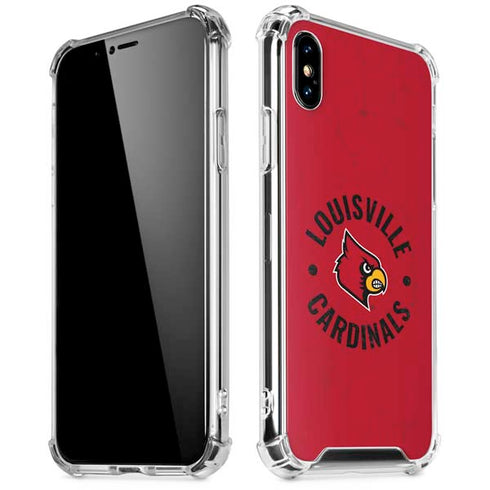 University of Louisville Cardinals Faded iPhone X/XS Clear Case