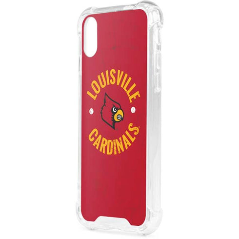 University of Louisville Cardinals Faded iPhone XS Clear Case